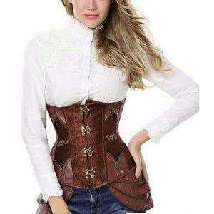 Brown Steampunk Corset - Pirate Corset
